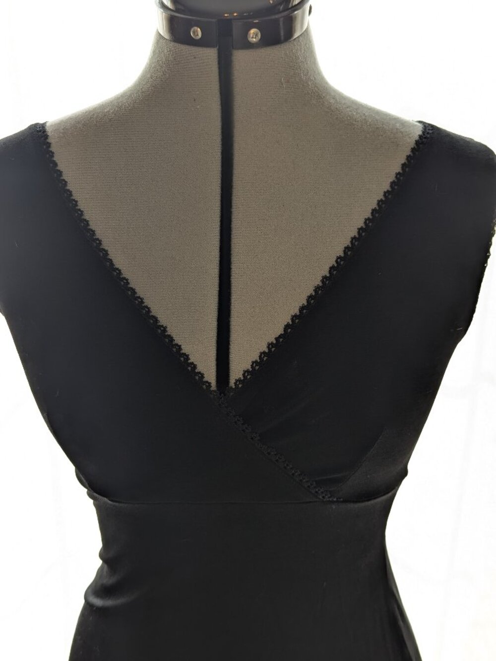 VTG 90s Frederick's of Hollywood Black Spandex Mini Dress Mesh Cutout USA M